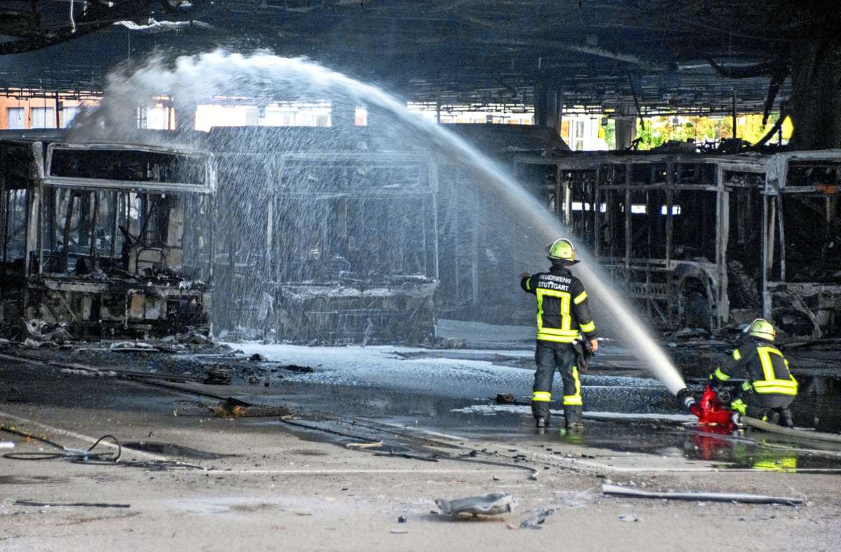 Feuer bei SSB  in Stuttgart: Großbrand im Bus-Depot ist kein Einzelfall