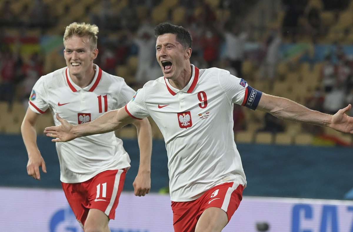 EM 2021: Robert Lewandowski rettet Polen einen Punkt – Spanien enttäuscht