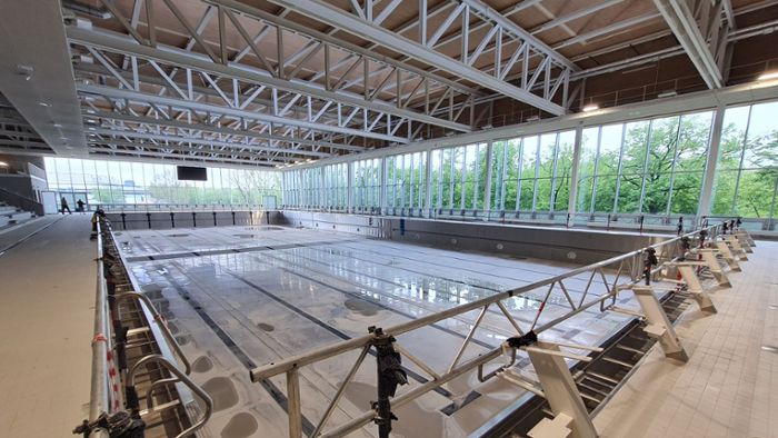 50-Meter-Becken in Bad Cannstatt: Sportbad-Bauarbeiten auf der Zielgerade