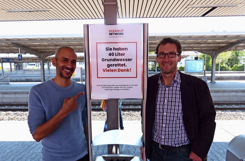 Neue Kampagne zur Sensibilisierung: Vermüllter Cannstatter Bahnhof