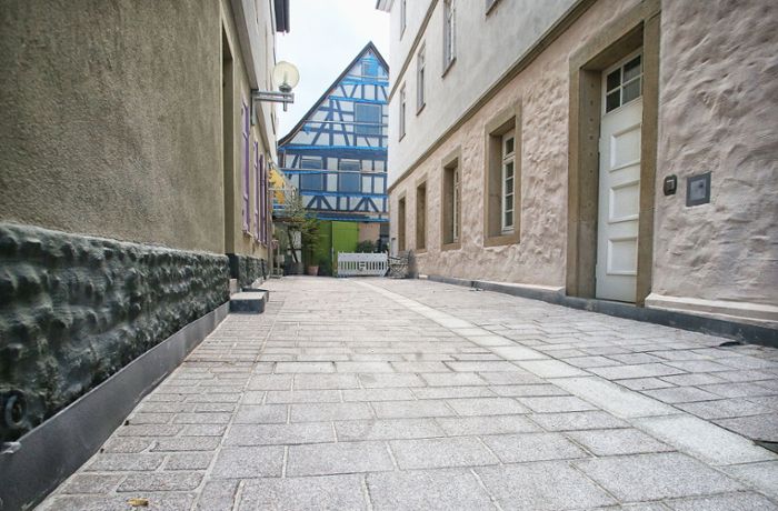 Innenstadt Marbach: Fußgängerzone im Zeitplan