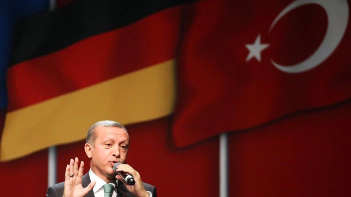 Erdogan auf Wahlkampftour  in Deutschland