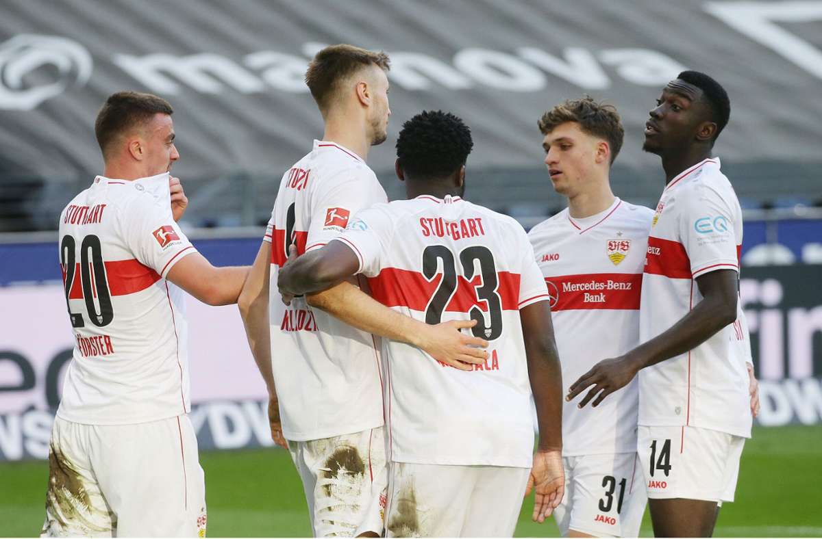 Sasa Kalajdzic traf zur 1:0-Führung des VfB Stuttgart bei Eintracht Frankfurt.