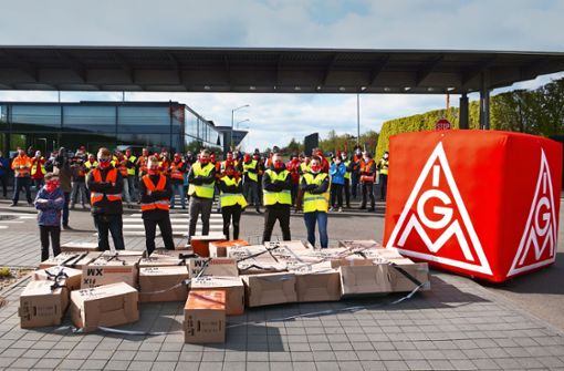 Das Porsche-Werk in Leipzig ist von der IG Metall im Streit über die Arbeitszeiten schon viermal mit Ganztagesstreiks  außer Gefecht gesetzt worden. Foto: IG Metall