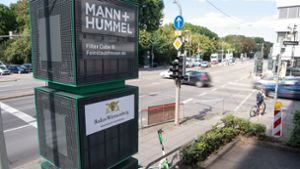 Luftfiltersäulen in Stuttgart zeigen laut Studie Wirkung