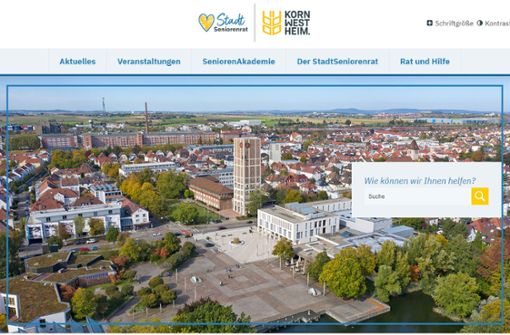 Die neue Website hat das gleiche Design wie die der Stadt Kornwestheim. Screenshot:/J. Fritsch