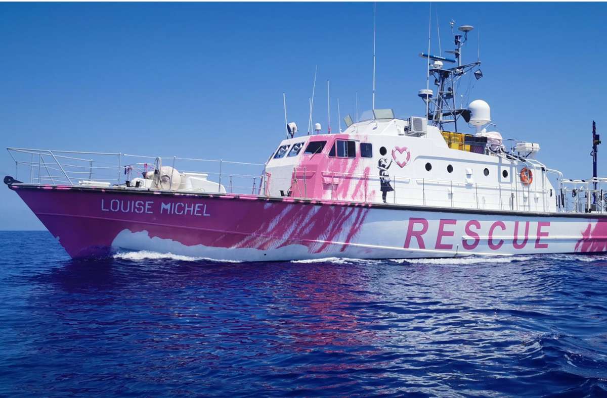 Streetart-Künstler aus England: Sea-Watch: Banksy unterstützt Schiff zur Rettung von Flüchtlingen
