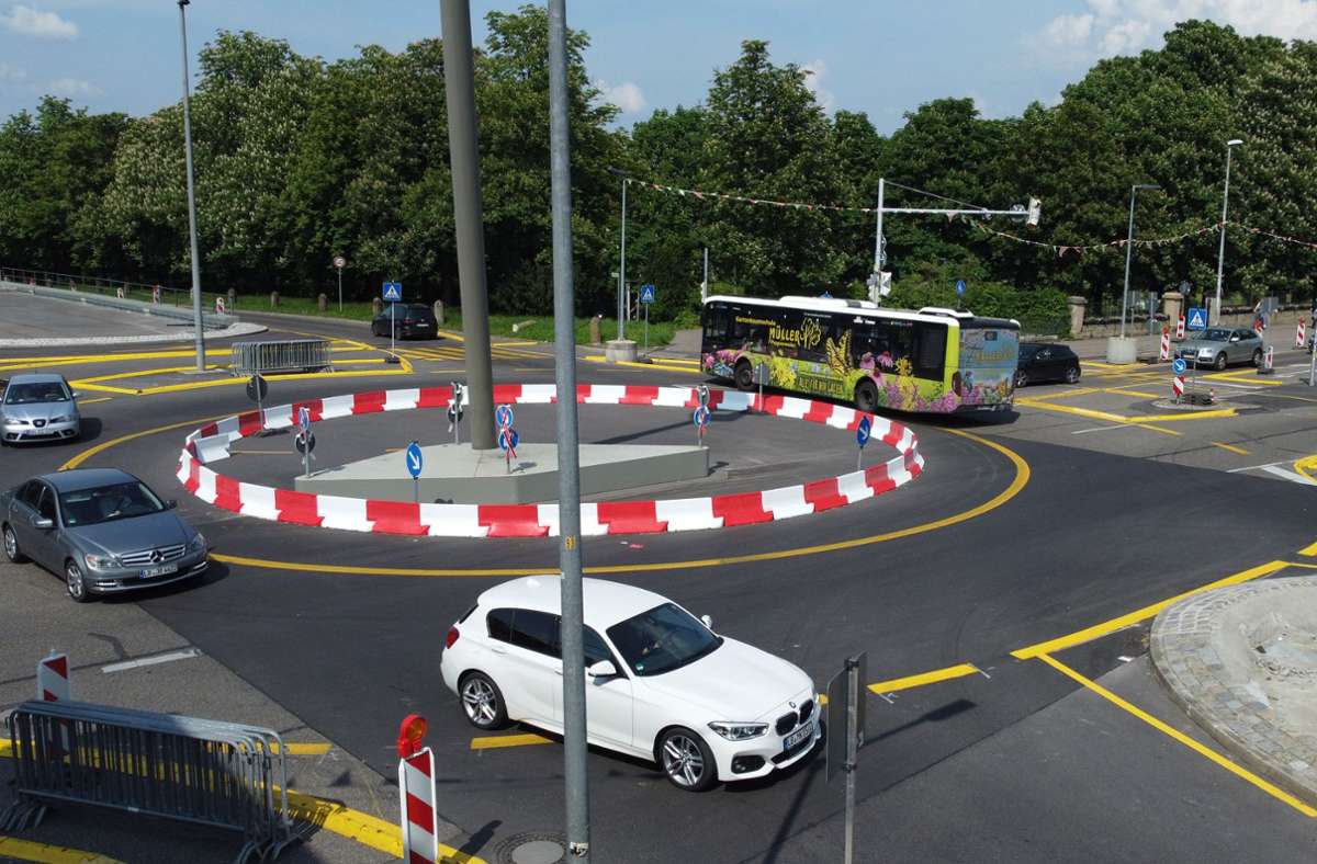 Bekannteste Kreuzung in Ludwigsburg: Grünes Licht für dauerhaften Kreisel an der Sternkreuzung