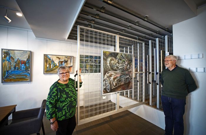 Galerie Schäfer in Waiblingen: Die Perfektionistin und der Schnellmaler