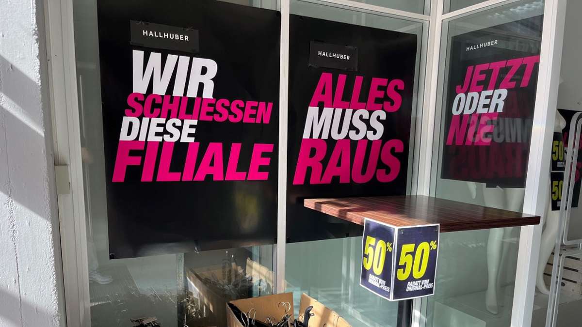 Einzelhandel Stuttgart: Modeunternehmen Hallhuber schließt alle Filialen