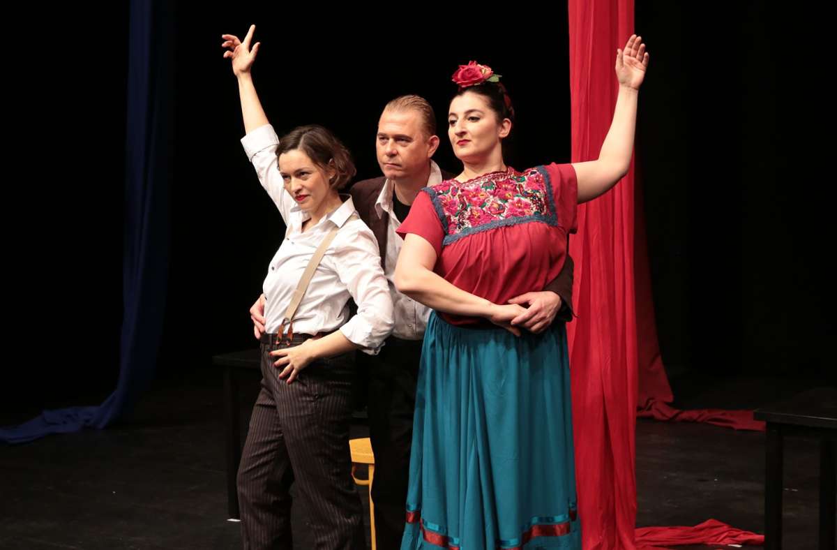 Natascha Kuch, Sebastian Huber und Stefani Matkovic (von links) Foto: Stefan Kirchknopf/Tri-Bühne