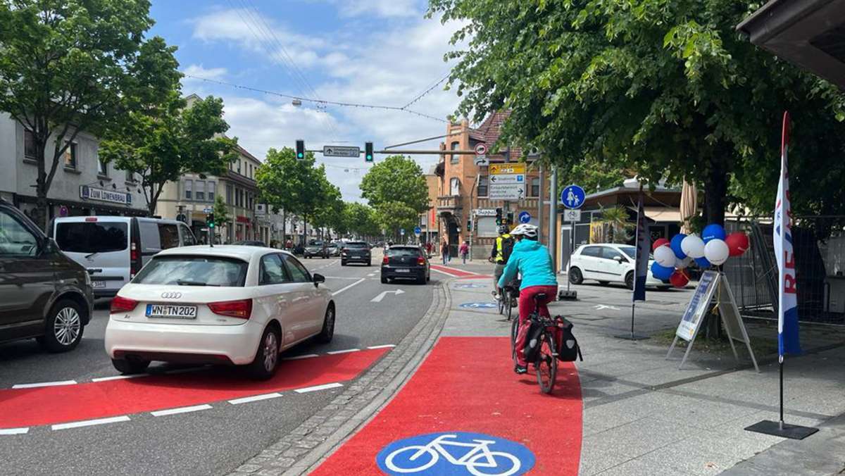 Radschnellweg  Fellbach: Stadt hält an Radschnellweg-Trasse fest