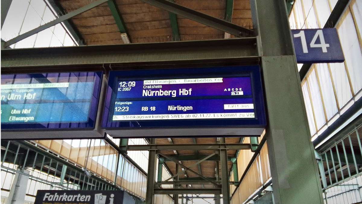 Zugausfälle: GDL-Streik löste am Stuttgarter Hauptbahnhof Verwirrung aus
