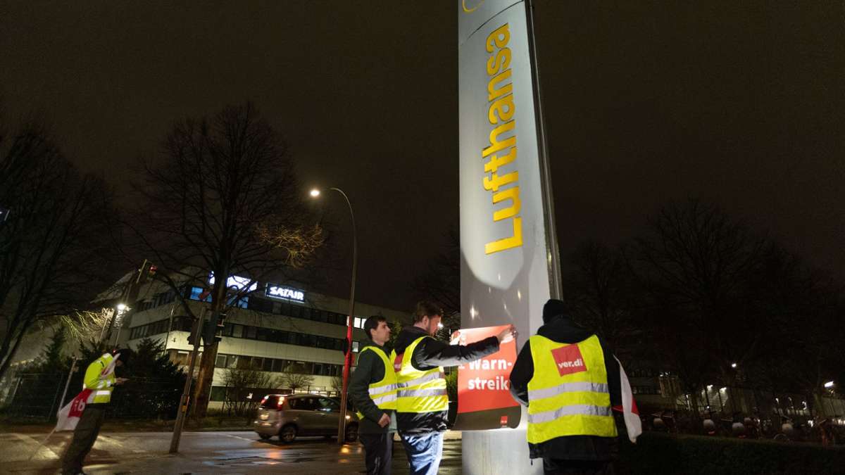Luftverkehr: Verdi ruft zu Lufthansa-Warnstreik auf
