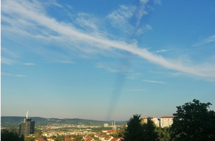 Schatten-Phänomen: Woher kam der dunkle Streifen am Stuttgarter Abendhimmel?