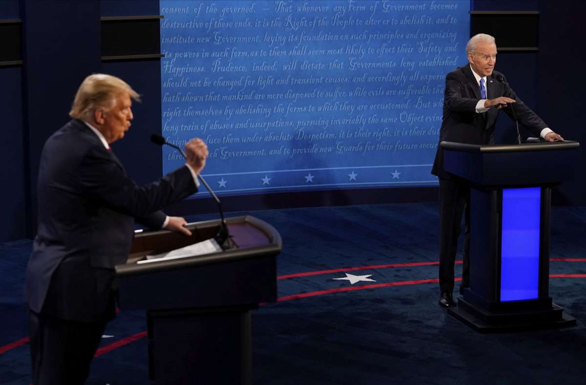 Das TV-Duell zwischen Donald Trump und Joe Biden verlief gänzlich anders als der erste Schlagabtausch.