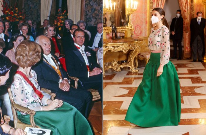 Königin Letizia von Spanien: Ihr Kleid trug ihre Schwiegermutter Sofía vor 45 Jahren