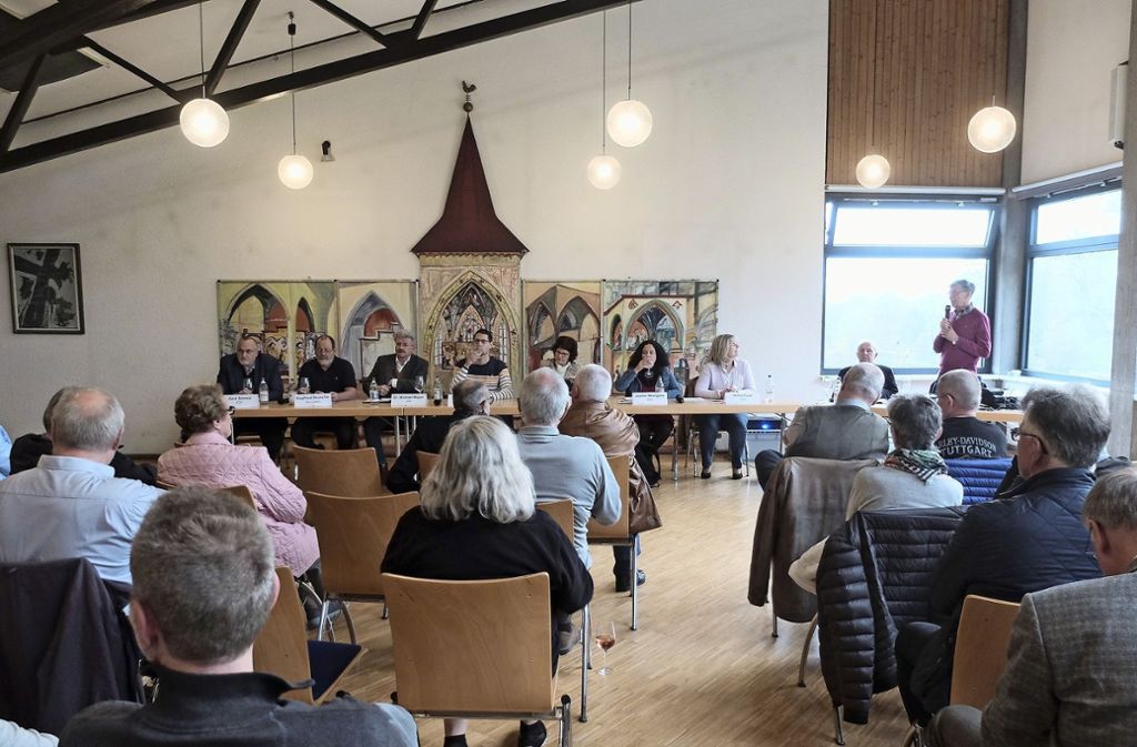 Podiumsdiskussion mit Kandidaten zur Kommunalwahl im Walpurgishaus: Weniger Schleichverkehr in Mühlhausen gefordert