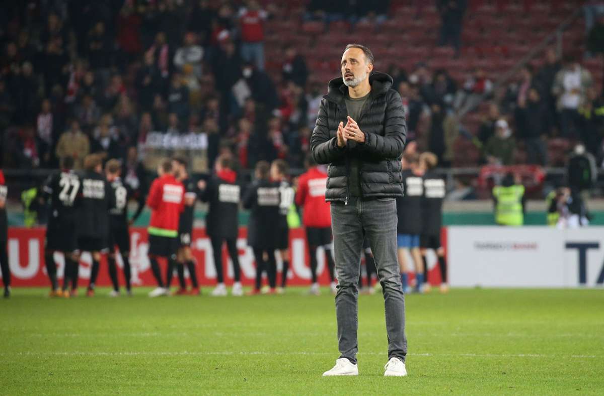 VfB-Trainer Pellegrino Matarazzo hofft auf den nächsten Dreier.