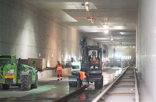 Die Tunnel des Bahnprojekts S21 sind im Talkessel alle fertig gestellt. (Archivbild) Foto: dpa/Bernd Weißbrod