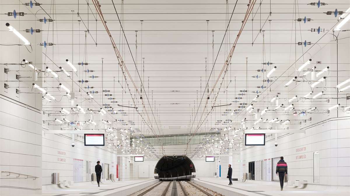 Unter den 40 ausgewählten Projekten für den internationalen Mies Award ist der Stadtbahntunnel in Karlsruhe vom Büro allmannwappner.