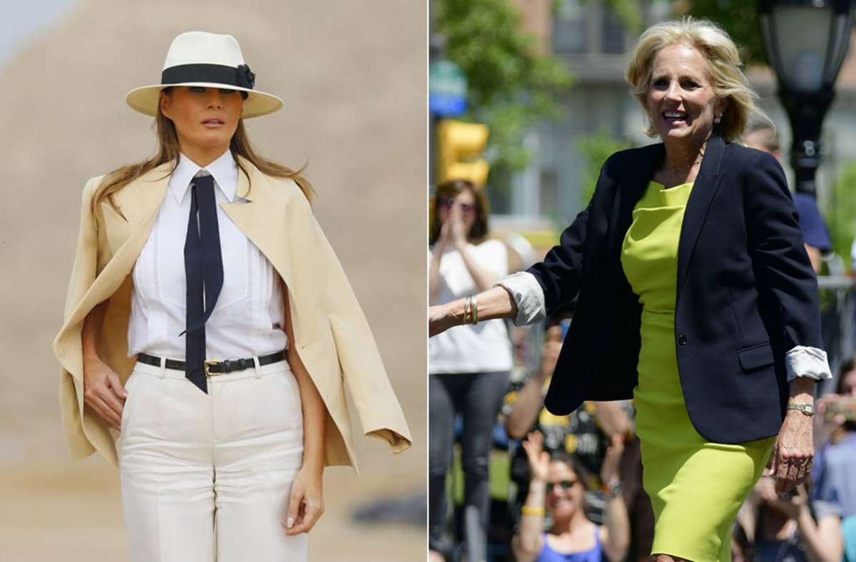 Melania Trump (links) ist eine zögerliche First Lady – welchen Stempel würde Jill Biden der Rolle aufdrücken?