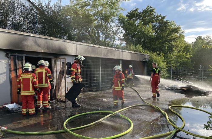 Brand in Markgröningen: Feuer in Lager der Landern-Grundschule