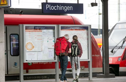 Am Bahnhof Plochingen wurde ein Polizist mit einem Feuerwerkskörper beworfen. Foto: Ines Rudel