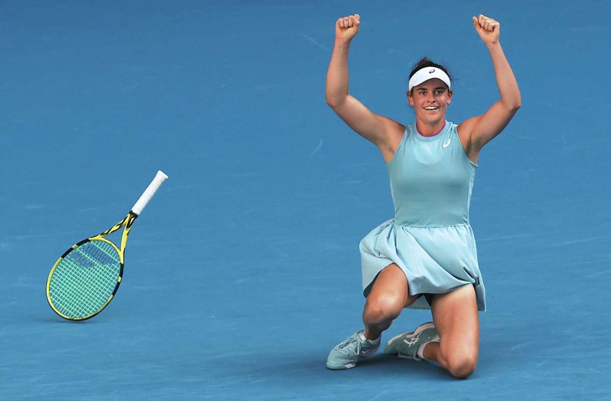 Geschafft: Jennifer Brady steht im Finale bei den Australian Open.