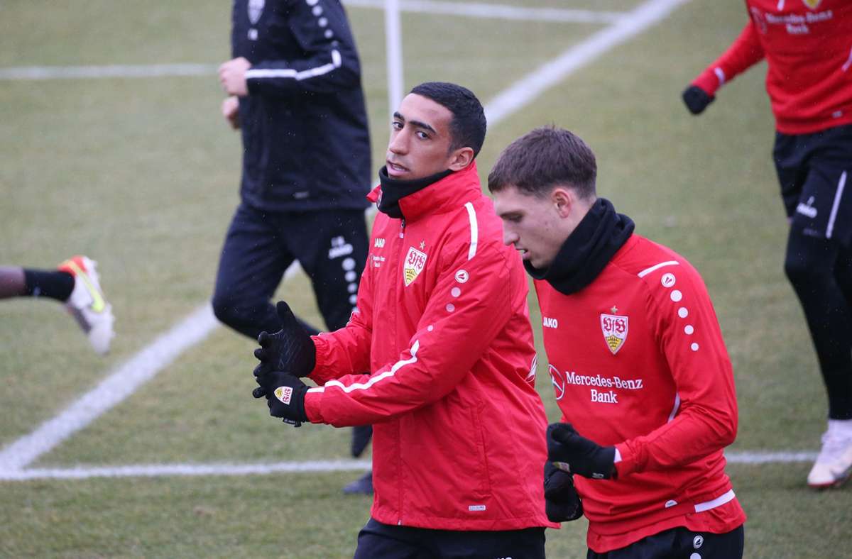 Tiago Tomás (links) ist aktuell der neue Mann beim VfB. Der wurde von Sporting Lissabon bis 2023 ausgeliehen.