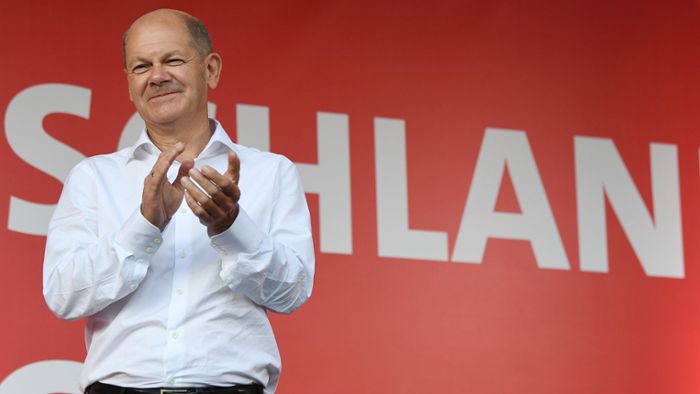 Olaf Scholz setzt auf rot-grüne Koalition nach der Bundestagswahl