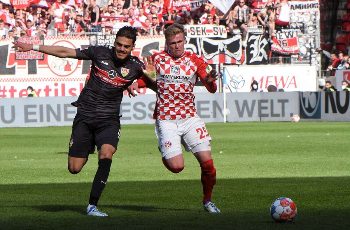 Der VfB Stuttgart hat in Mainz Unentschieden gespielt. Foto: IMAGO/Hartenfelser