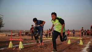 Syrische Flüchtlingskinder veranstalten Olympische Spiele