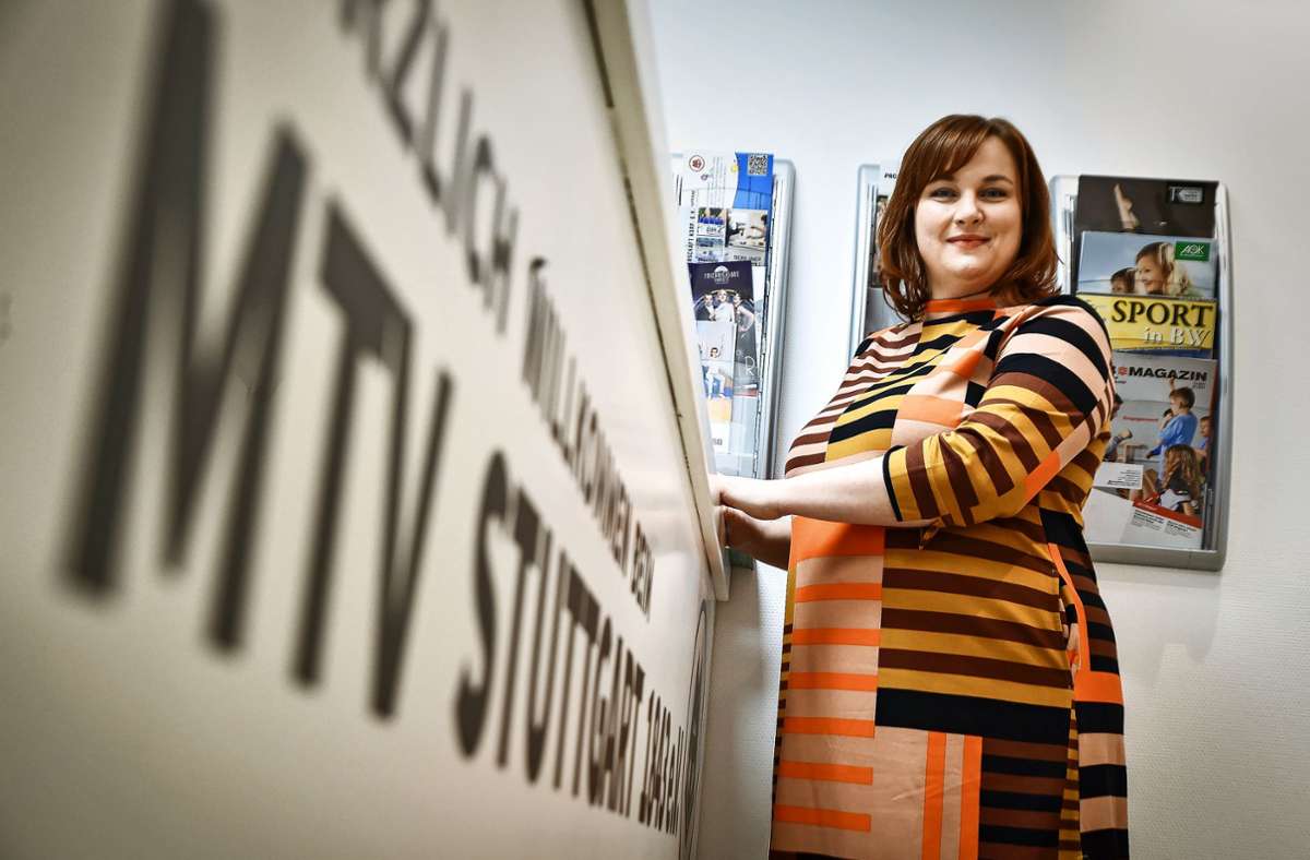 Mandy Pierer, die hauptamtliche Inklusionsmanagerin beim MTV Stuttgart Foto: Lichtgut/Ferdinando Iannone