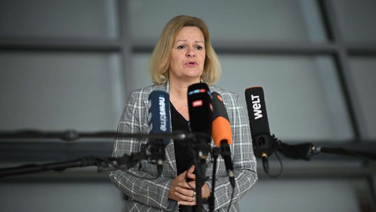 Bundesinnenministerin: Faeser: Bundespolizei soll technischen Fortschritt nutzen