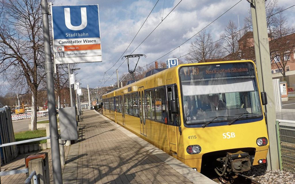BAD CANNSTATT:  Stadtbahnlinie soll U 2 entlasten - Haltestelle Cannstatter Wasen wird ebenfalls angefahren: Ab Montag startet die U 19 den Regelbetrieb