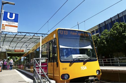Die Stadtbahnlinie U 13 fährt zur Zeit nur bis zum Wilhelmsplatz. Foto: Uli Nagel