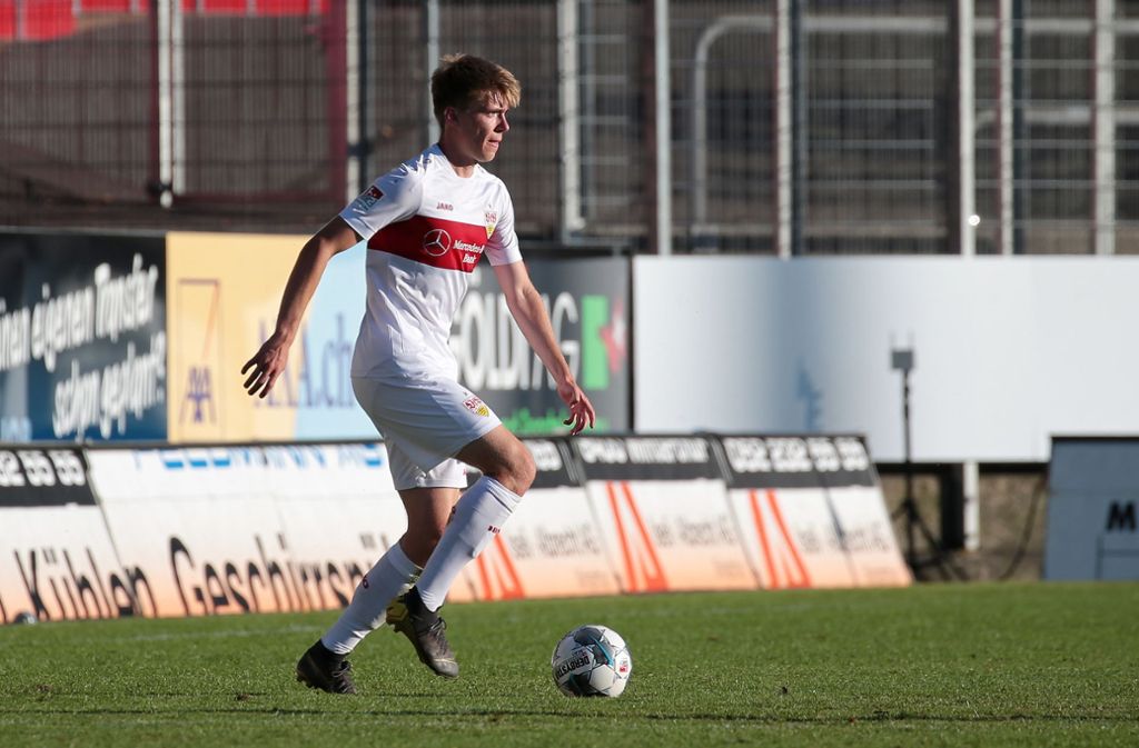 Nachwuchsspieler vom VfB Stuttgart: Luca Mack macht einen großen Schritt nach vorne