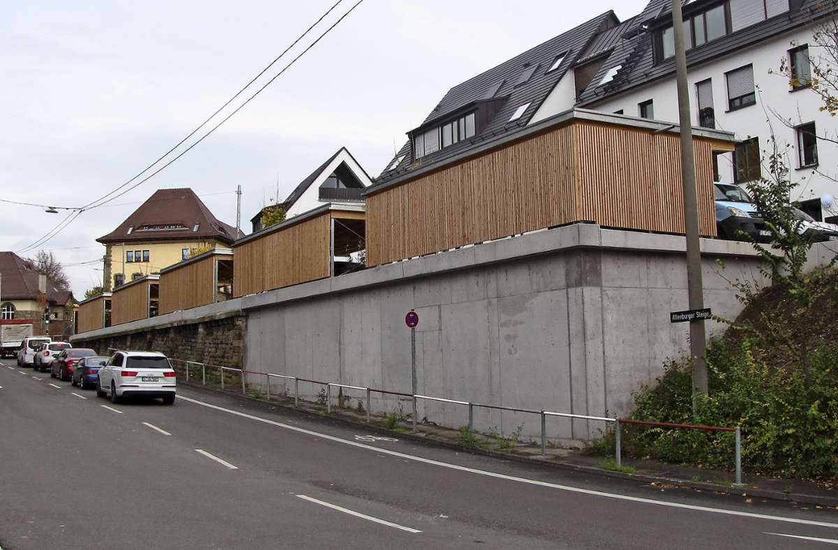 Altenburger Steige Bad Cannstatt: Betonmauer beeinträchtigt das Stadtbild