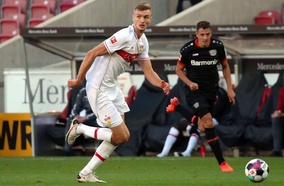 VfB-Stürmer Sasa Kalajdzic hat gegen Freiburg, Mainz und Leverkusen je ein Tor erzielt.