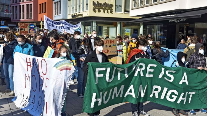 Klimaaktivisten demonstrieren erneut in Stuttgart