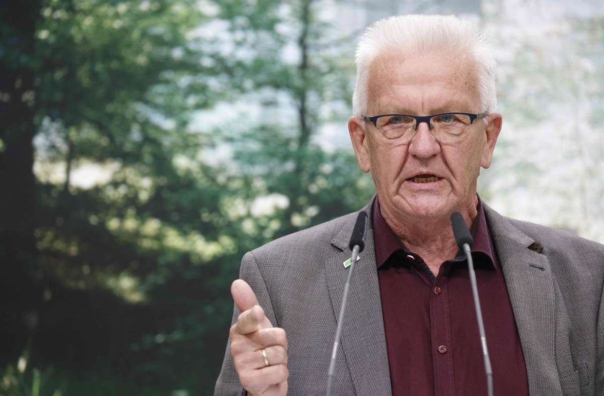 Winfried Kretschmann hat sich im Bundestagswahlkampf engagiert. Foto: AFP/Odd Andersen