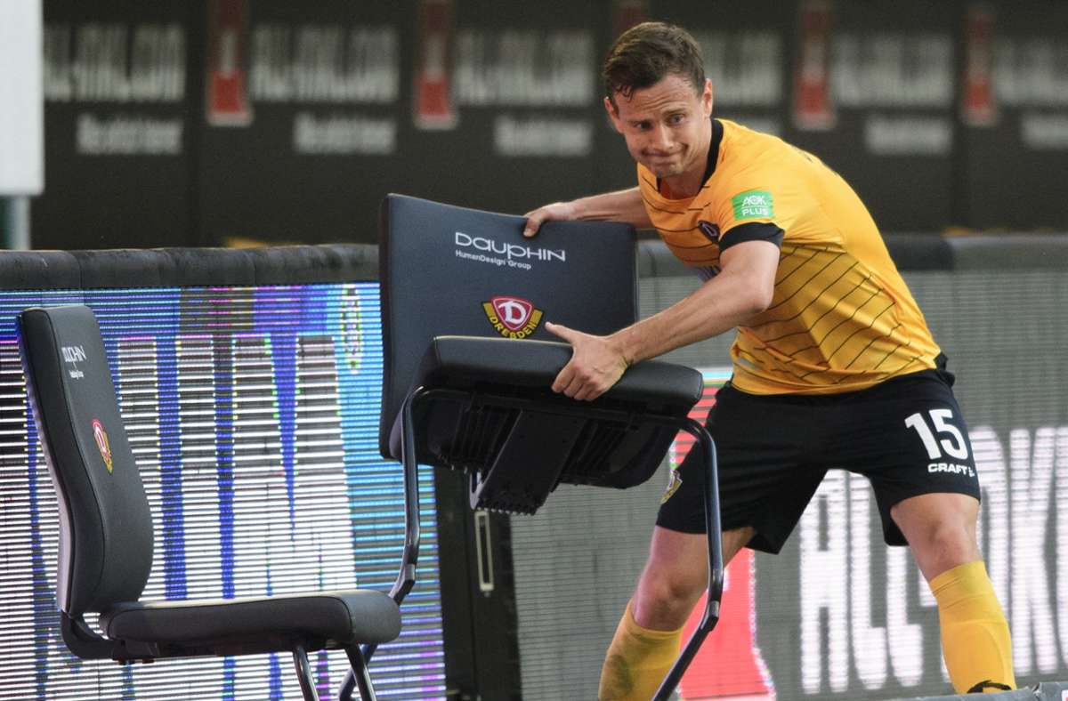 Zweitligisten Dynamo Dresden vor Abstieg: Nach Wutausbruch gegen DFL: Kein Verfahren gegen Chris  Löwe