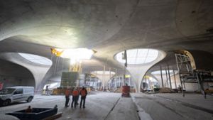 Bahnsteige für künftigen Hauptbahnhof fertig betoniert