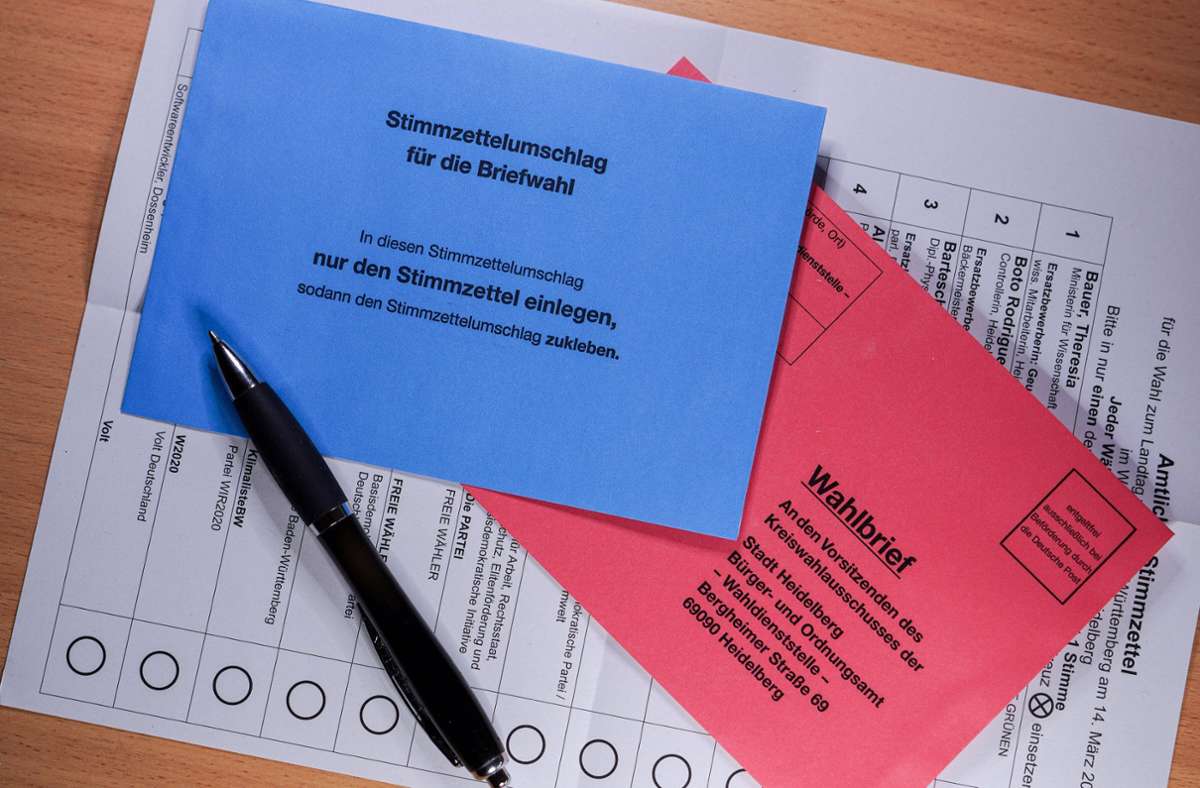 Landtagswahl in Baden-Württemberg: Anteil der Briefwähler so stark wie nie zuvor
