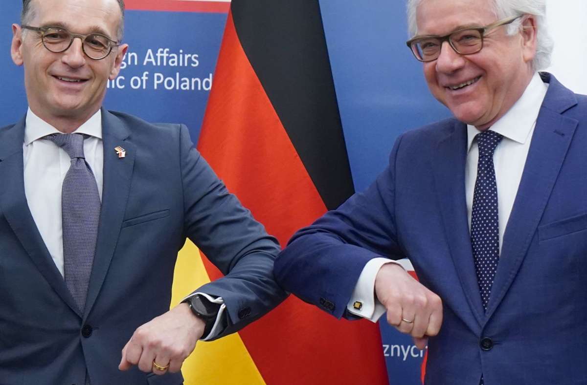Maas-Besuch in Polen: Ein Grüner stiehlt dem Minister die Schau