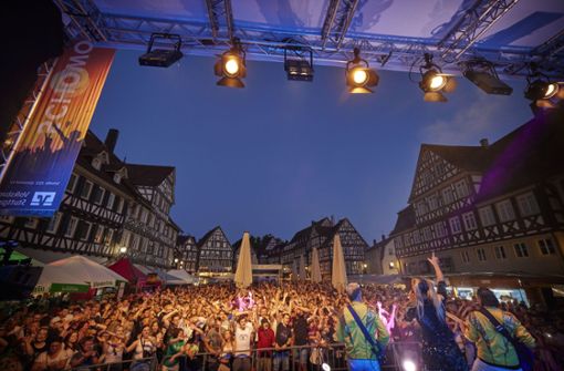 Auch auf dem Schorndorfer Marktplatz wird im Sommer wieder gefeiert. Foto: Gottfried Stoppe