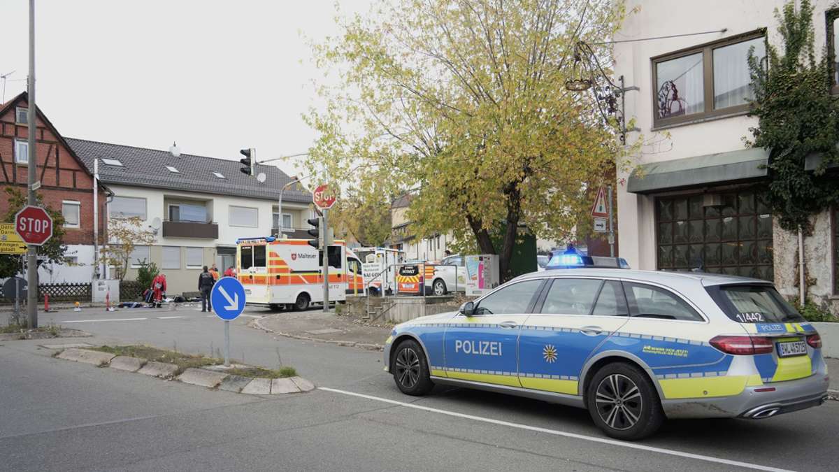 Schwerverletzt nach Unfall in Maichingen: Fußgänger wird von Radfahrer erfasst