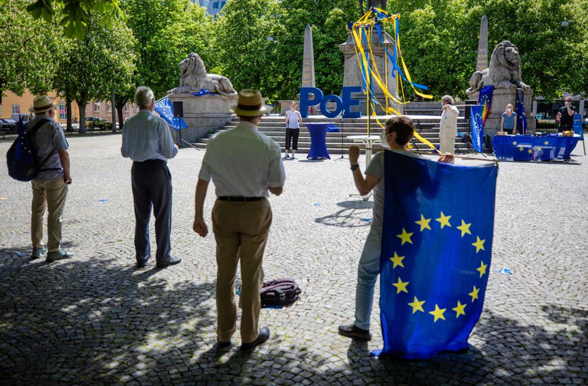 Pulse of Europe in Stuttgart: Was sich Europaanhänger von Europa wünschen