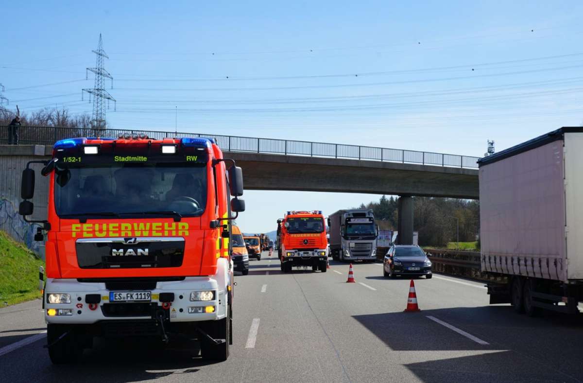 Auf der A8 in Richtung München kam es am Mittwochvormittag zu einem Unfall.
